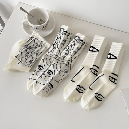 Harlow&Ellis - Abstract Line Art Socks