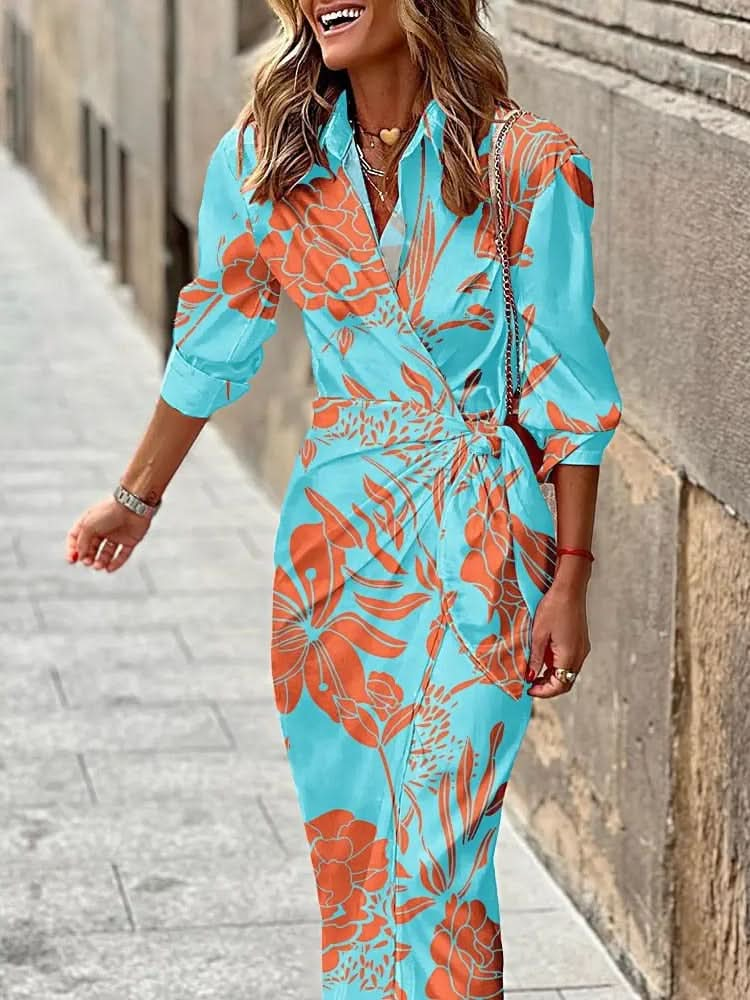 Harlow&Ellis - Printed Wrap Dress