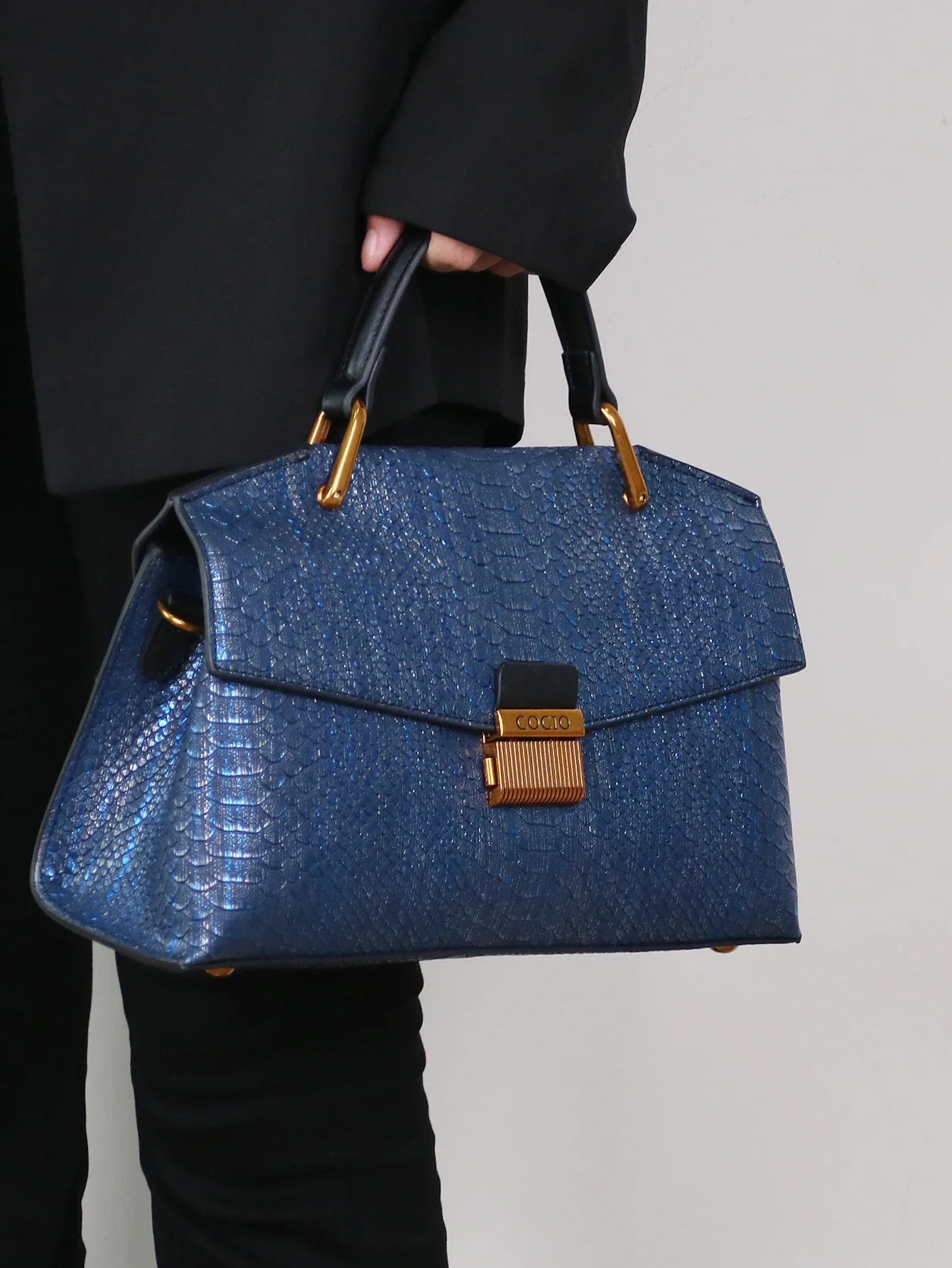 Harlow&Ellis - Snake-Print Bag