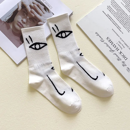 Harlow&Ellis - Abstract Line Art Socks