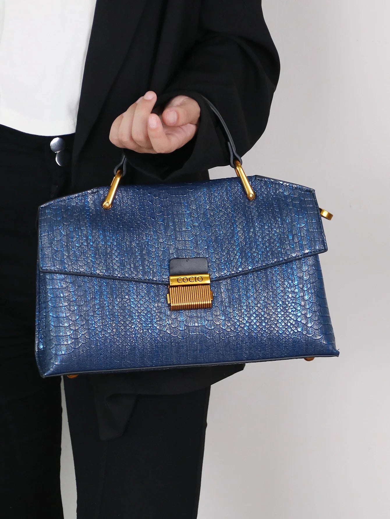 Harlow&Ellis - Snake-Print Bag